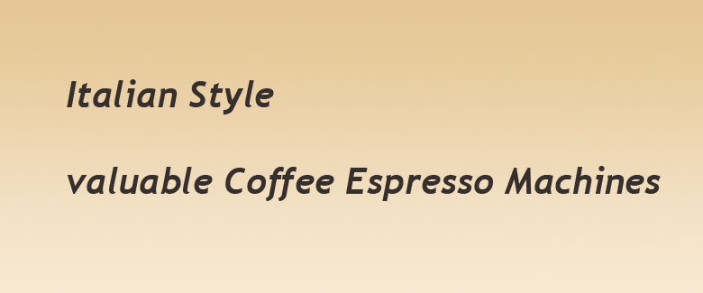 italian coffee espresso machines